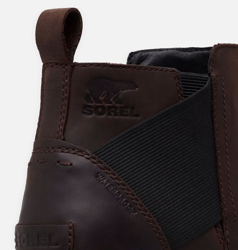 Botines Sorel Mujer - Emelie™ Chelsea Bajas Negras Marrones - 02358-KPQD